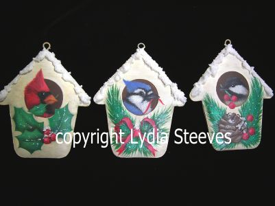 Bird House Ornaments Acrylic e-Packet